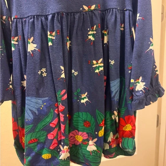 Mini Boden : Whimsical Fairy and Floral Print Dress - Picture 1 of 3